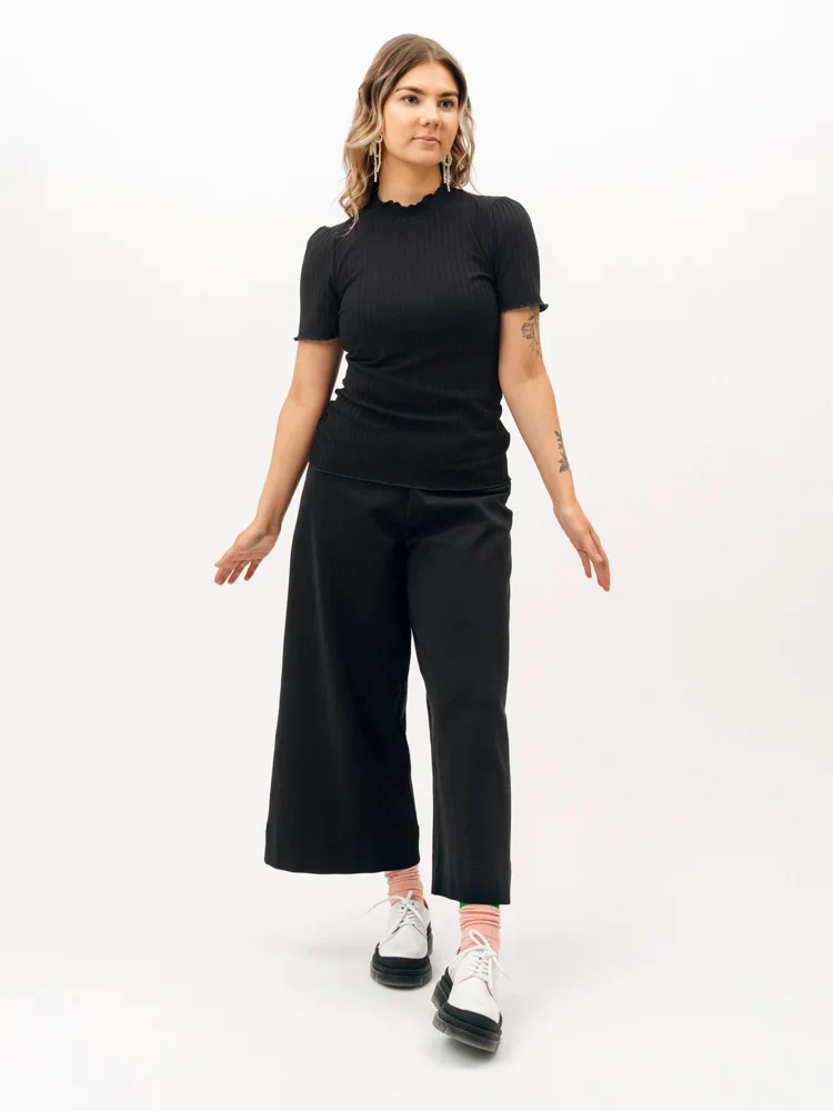 Rosa Shirt, Black Rib - Image 4