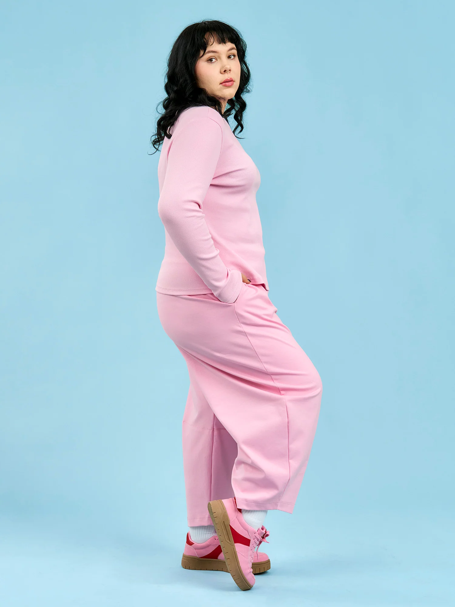 Rudi Shirt, Candy Pink Rib - Image 3