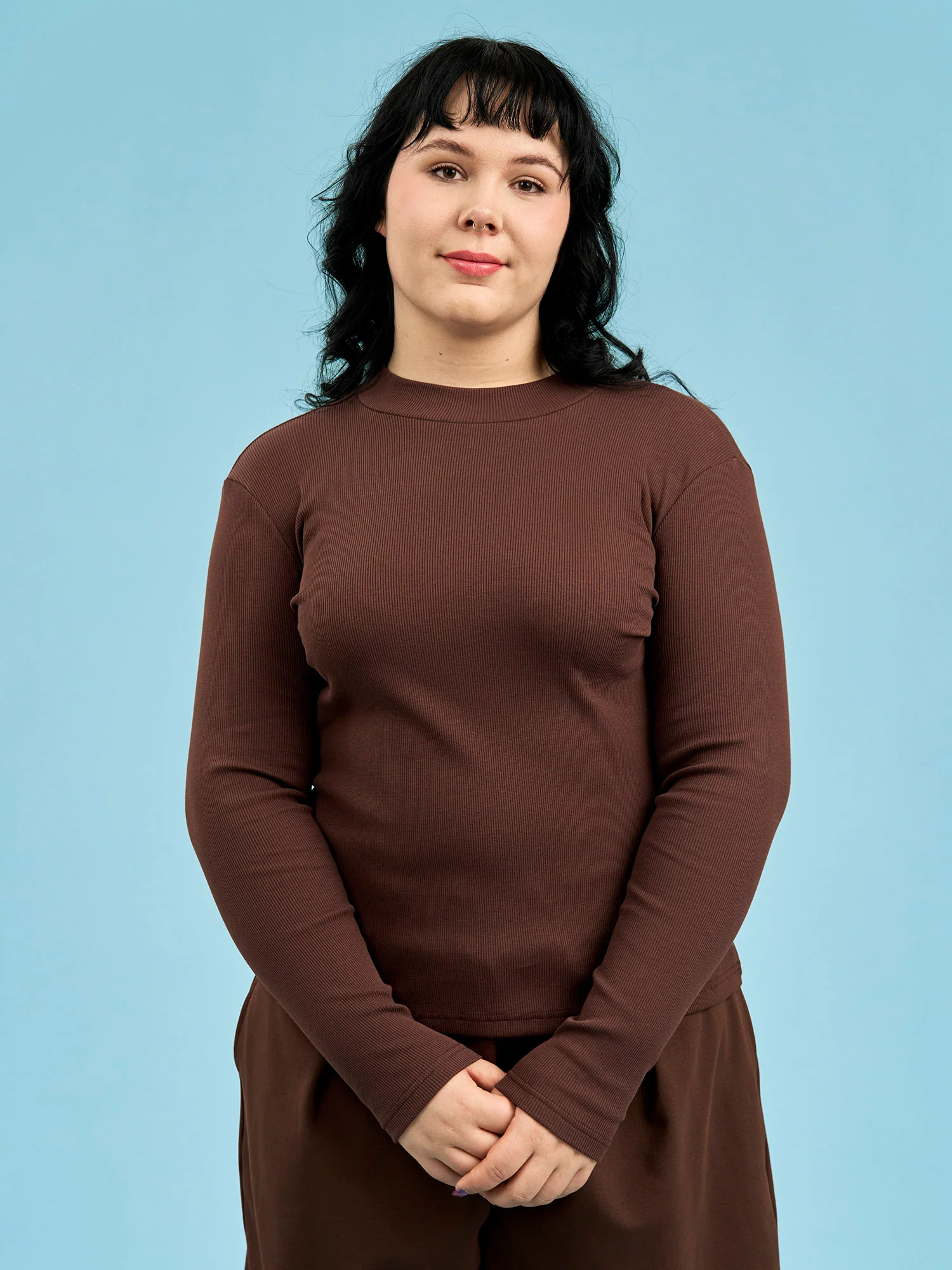 Rudi Shirt, Dark Brown Rib - Image 2