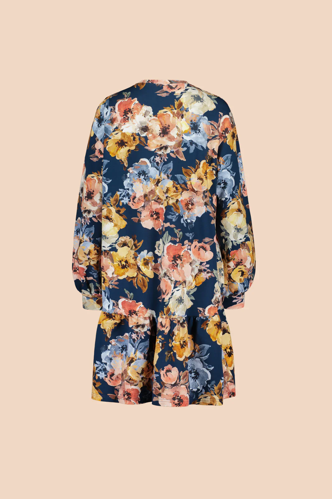 Ruffle Sweatshirt Dress, Moss Rose - Image 7