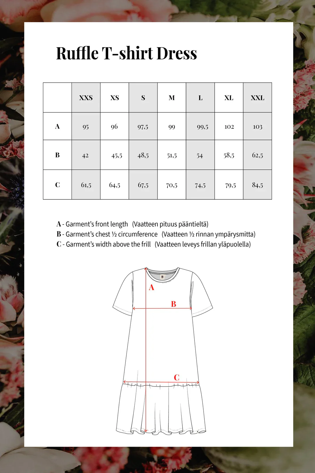 Ruffle T-Shirt Dress, Blooming Forest Bright - Image 9