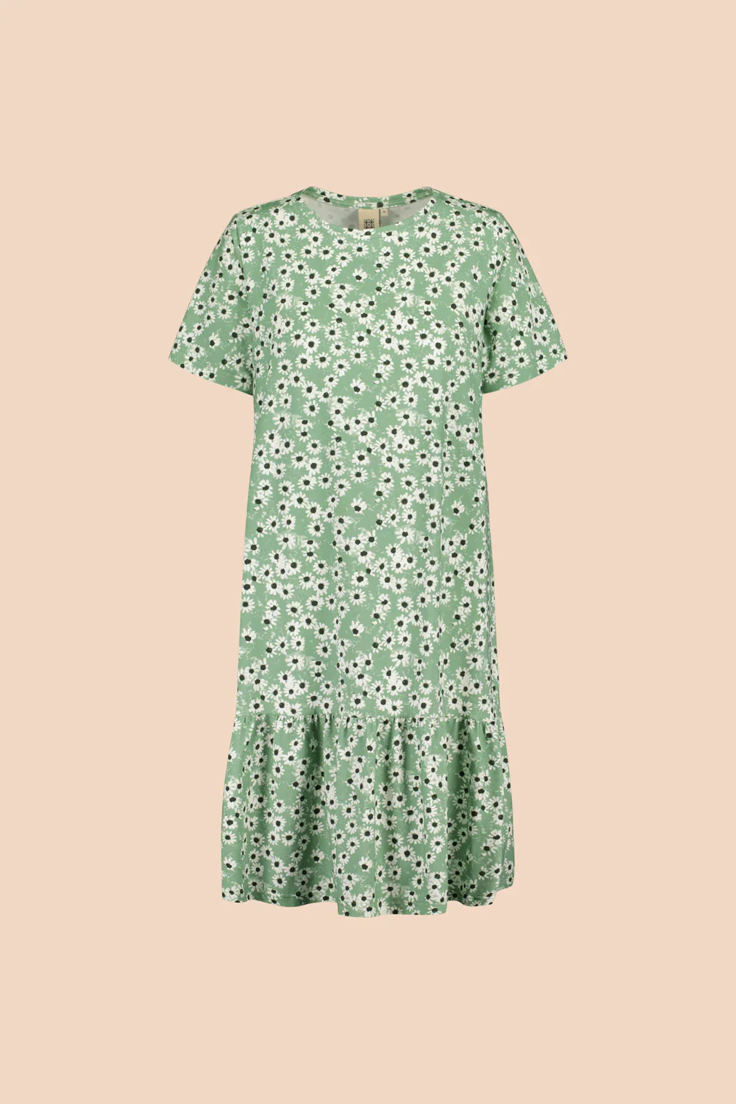 Ruffle T-Shirt Dress, Daisy Sage