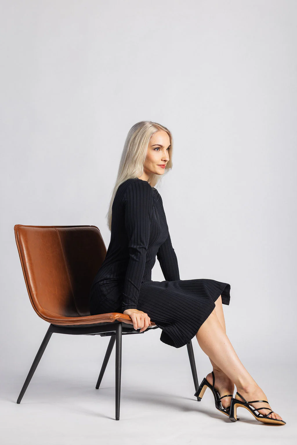 Sara Dress, Black - Image 2