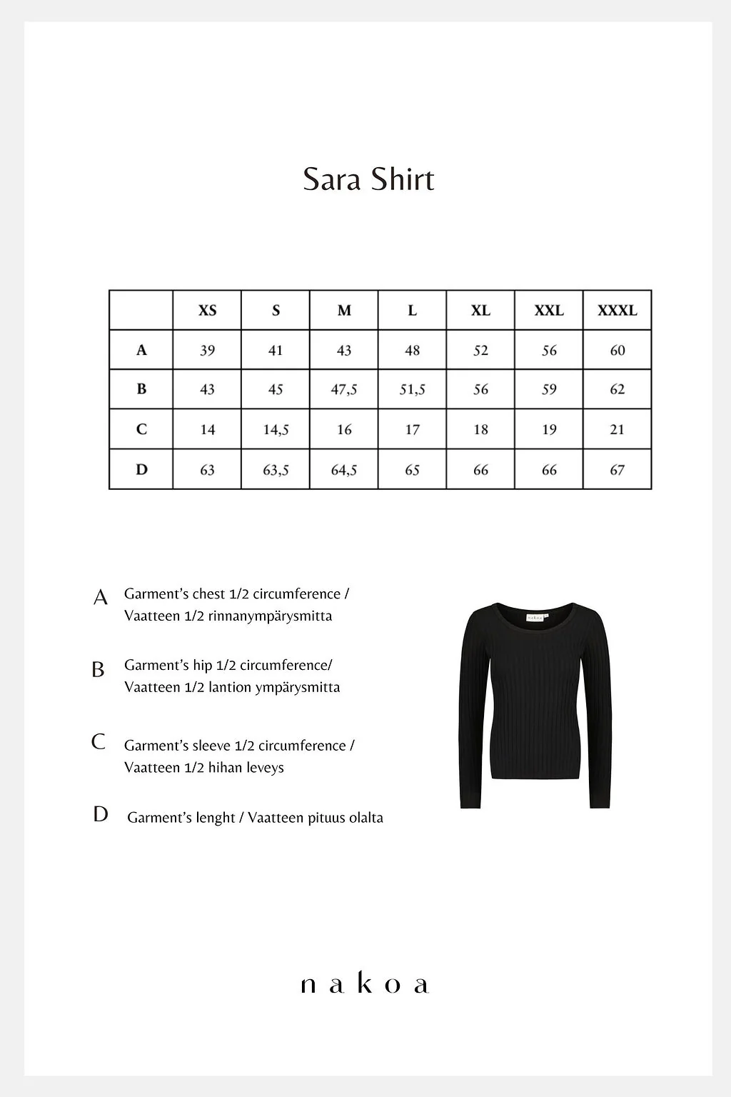 Sara Shirt, Black - Image 5