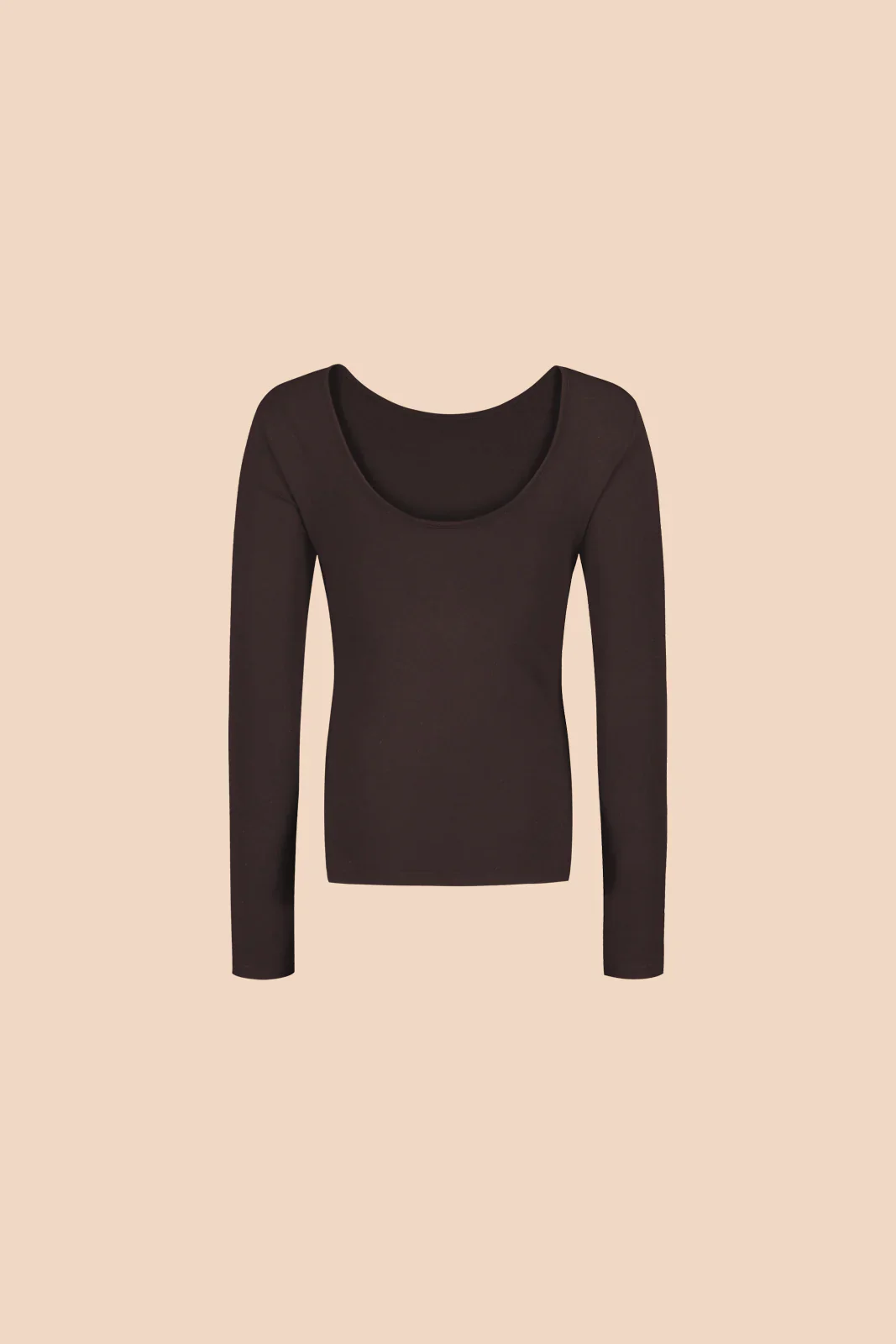 Scoop Back Top, Chocolate