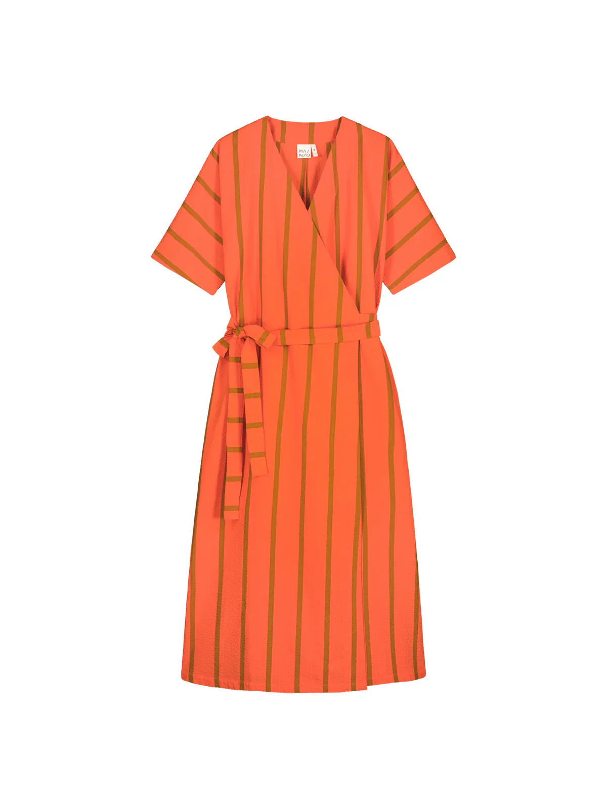 Seersucker Wrap Dress, Scarlett - Image 7