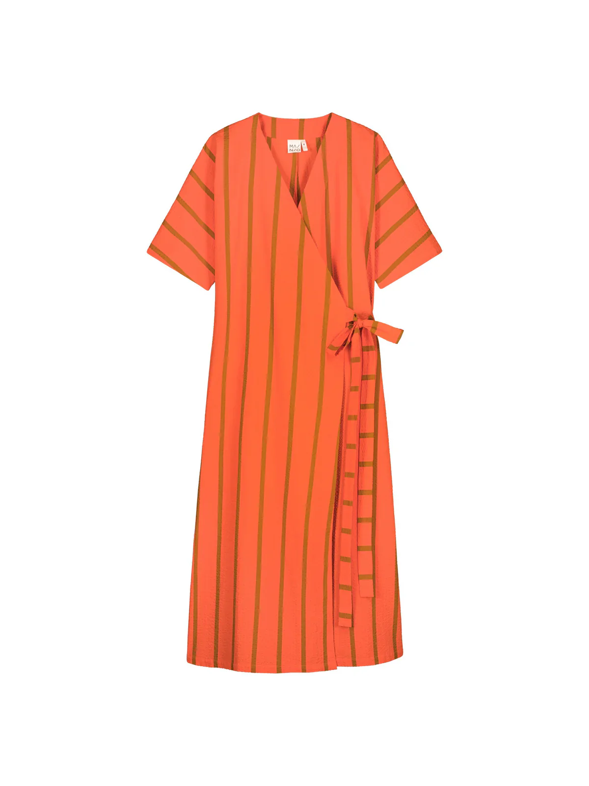 Seersucker Wrap Dress, Scarlett - Image 8