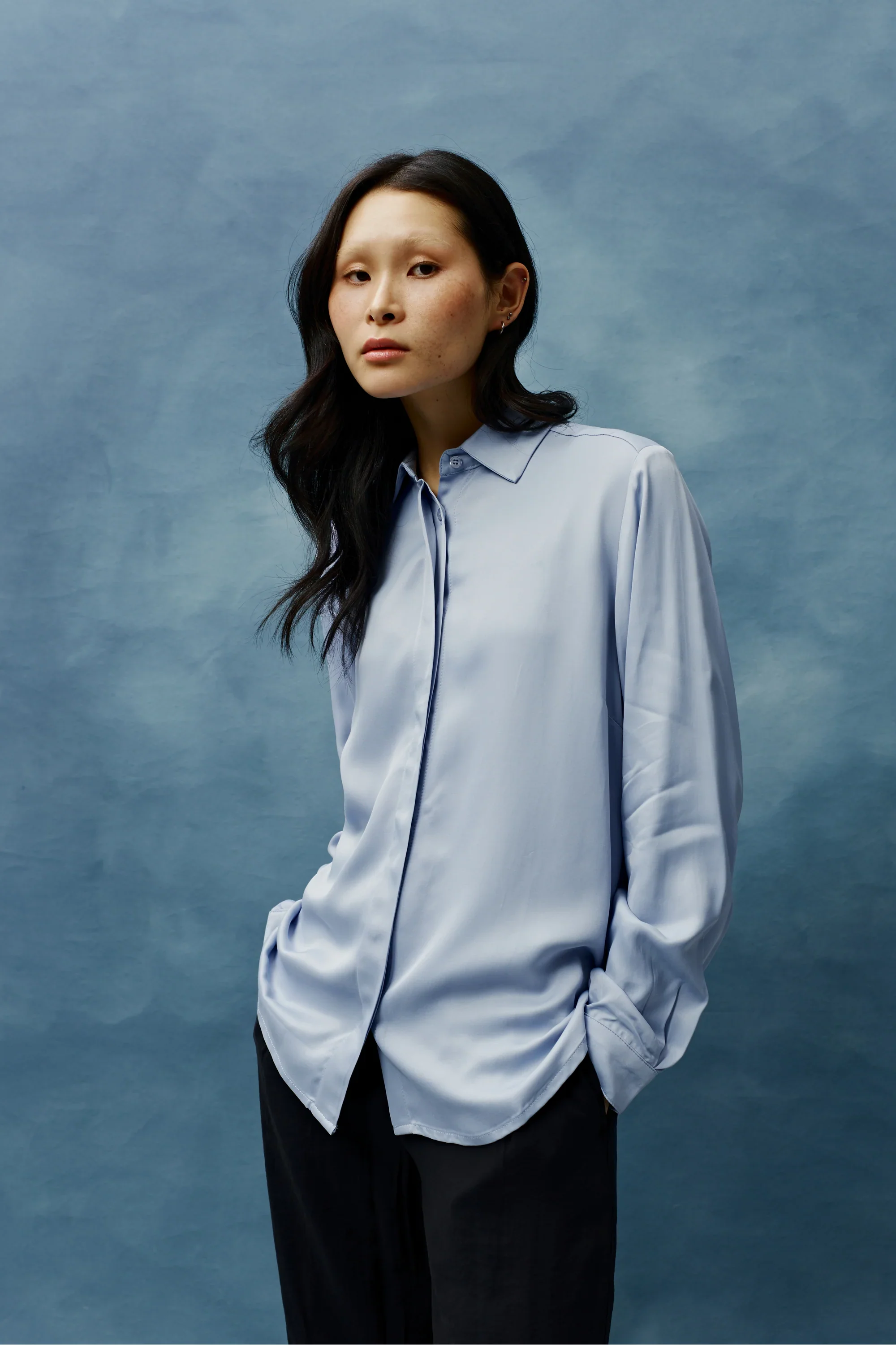 Selena Shirt, Sky Blue - Image 3