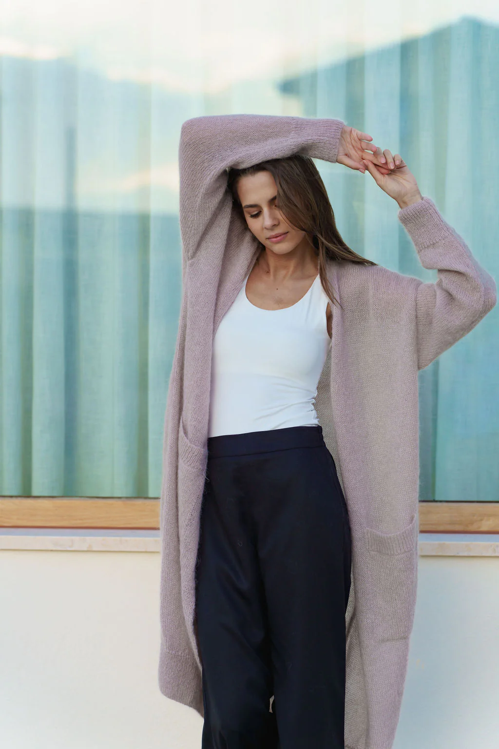 Sienna Cardigan, Harbor Mist - Image 4