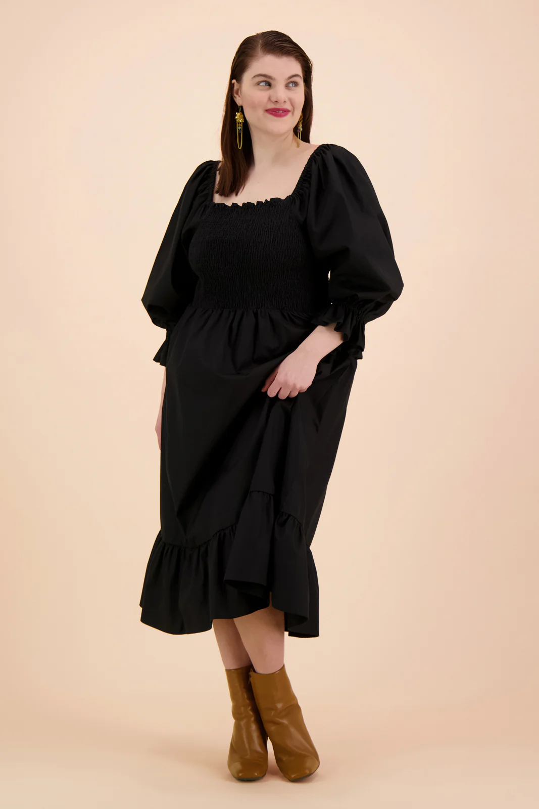 Smock Dress, Black