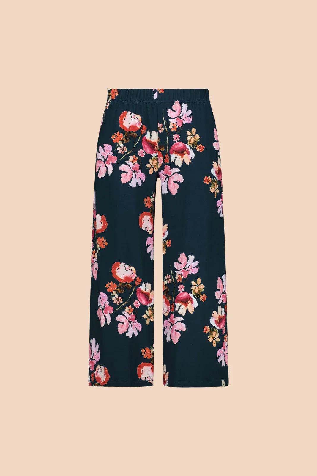 Soft Culottes, Cherry Blossom Navy - Image 6