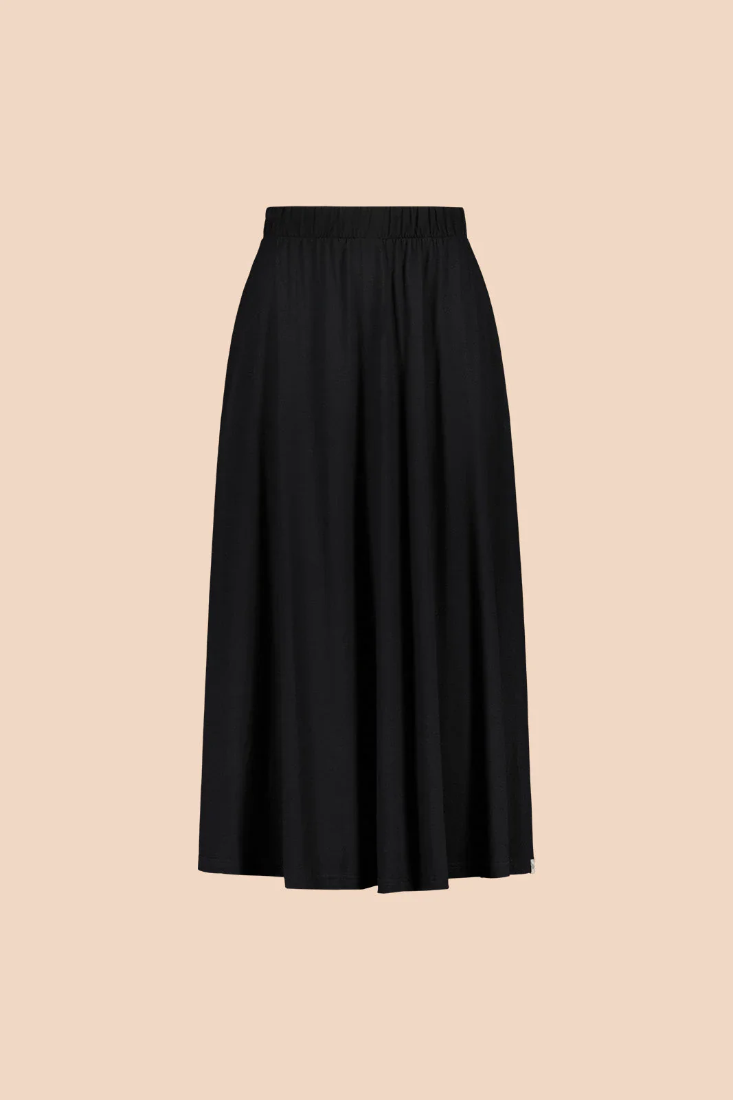 Soft Midi Skirt, Black - Image 6