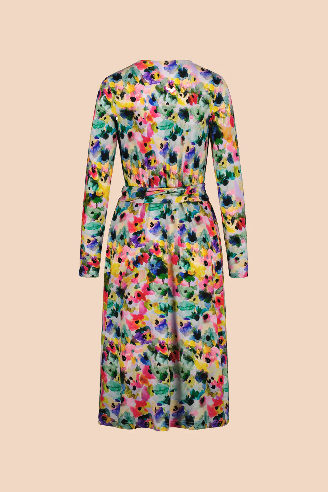 Soft Wrap Dress, Aquarelle Bloom - Image 5
