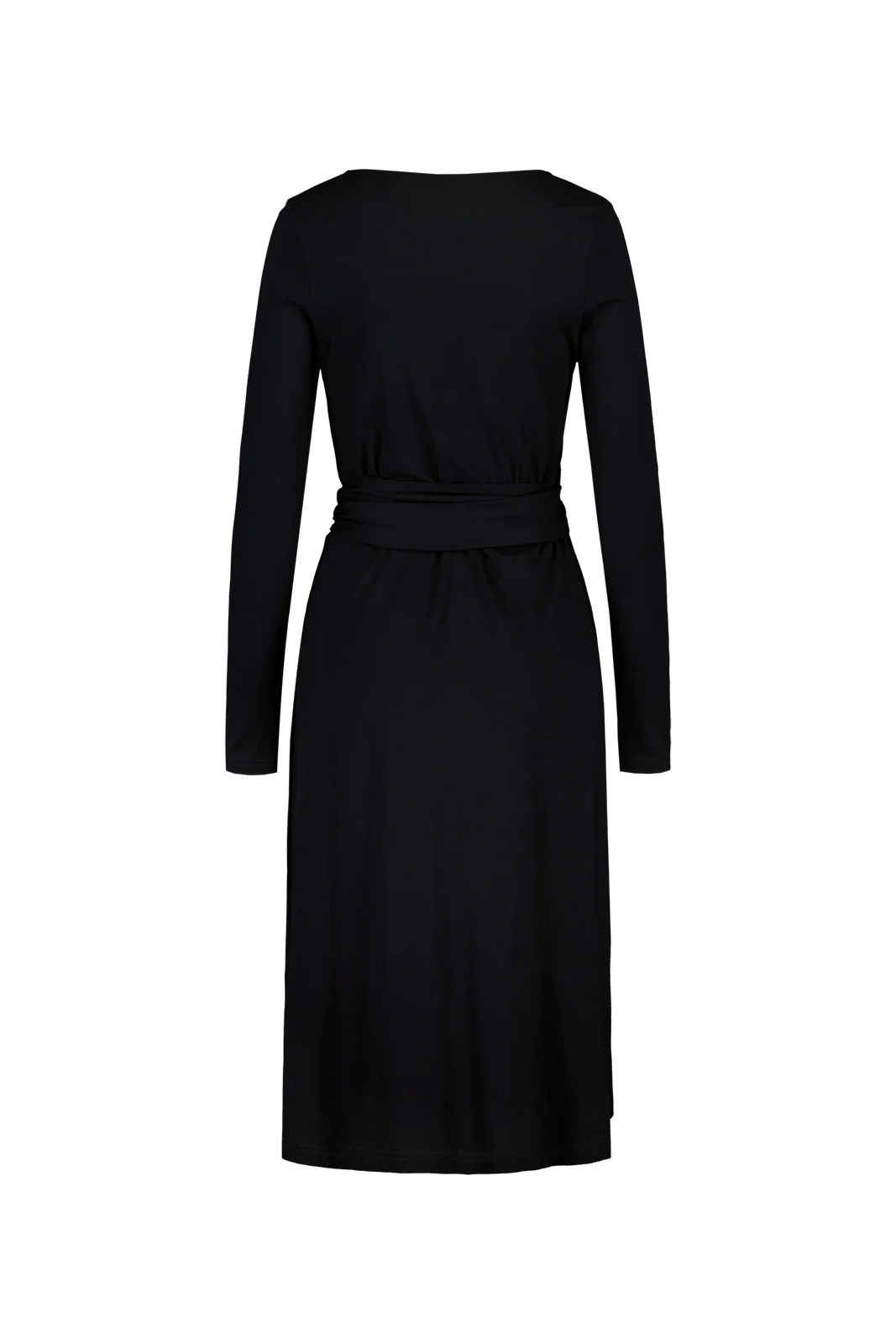 Soft Wrap Dress, Black - Image 5