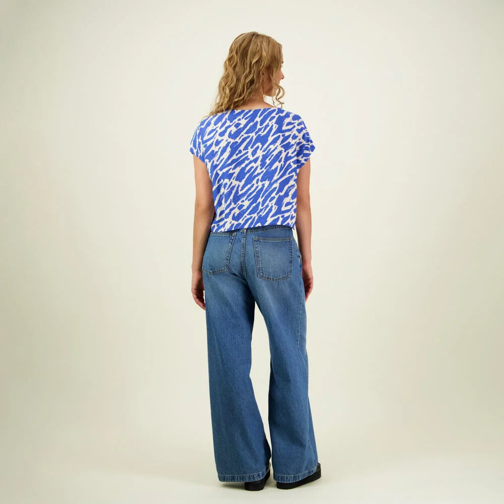 Sophy Cropped Top, Electric - Image 2