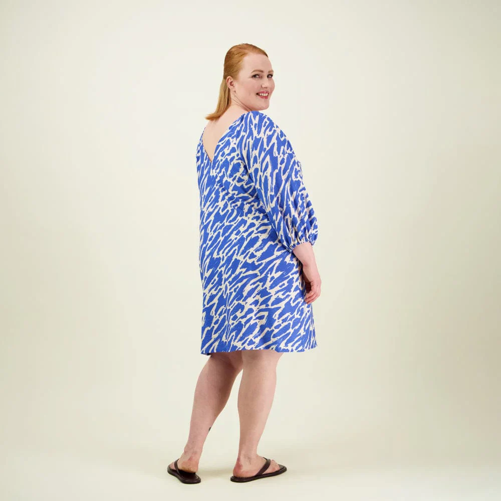 Sophy Volume Sleeve Tunic, Electric - Image 2