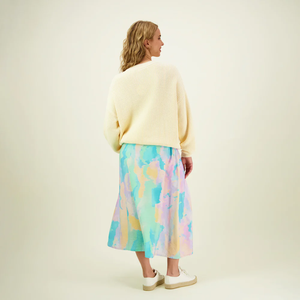 Sunset Pleated Skirt, Multicolour - Image 4