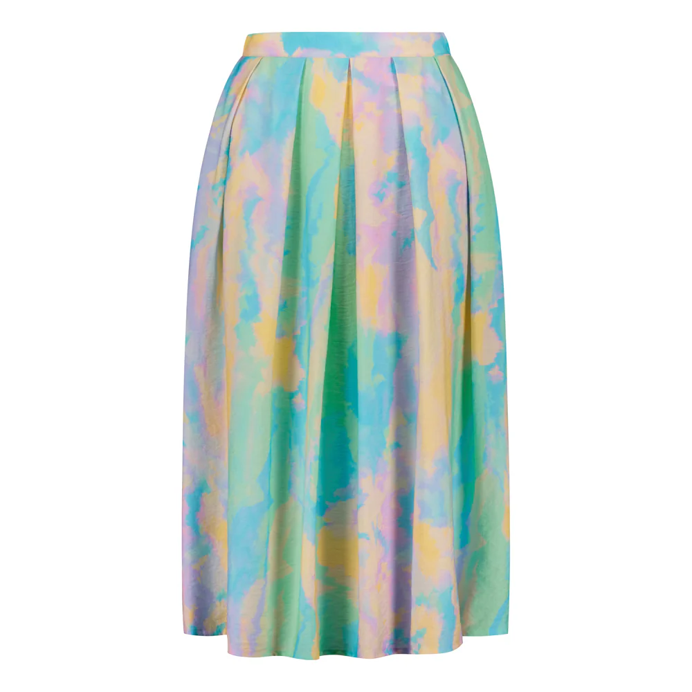 Sunset Pleated Skirt, Multicolour - Image 8