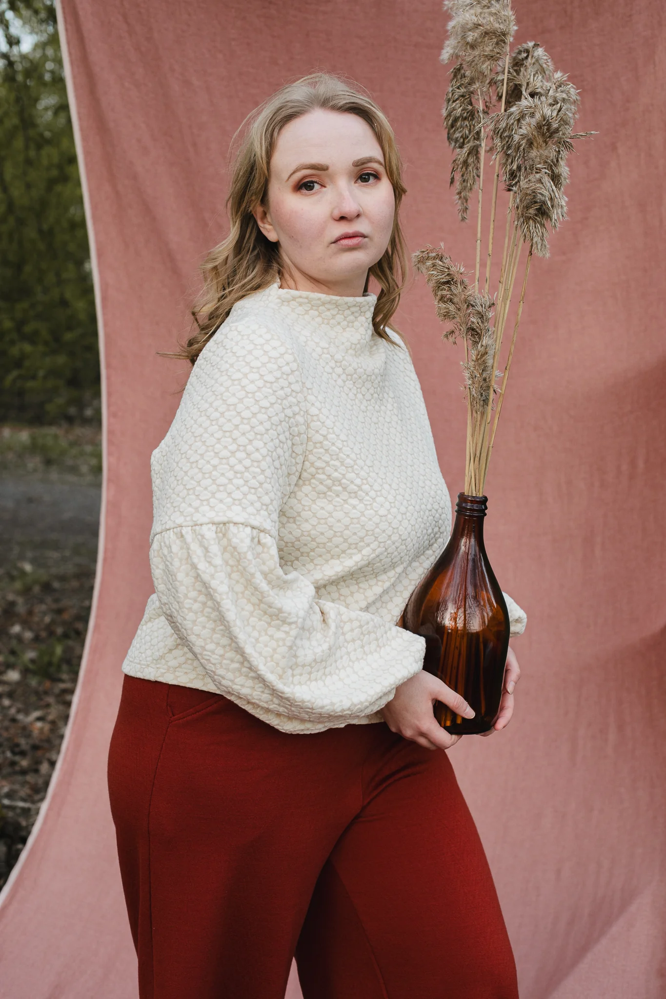 Talvikki Puuvillapaita, Apila Vanilja - Image 5