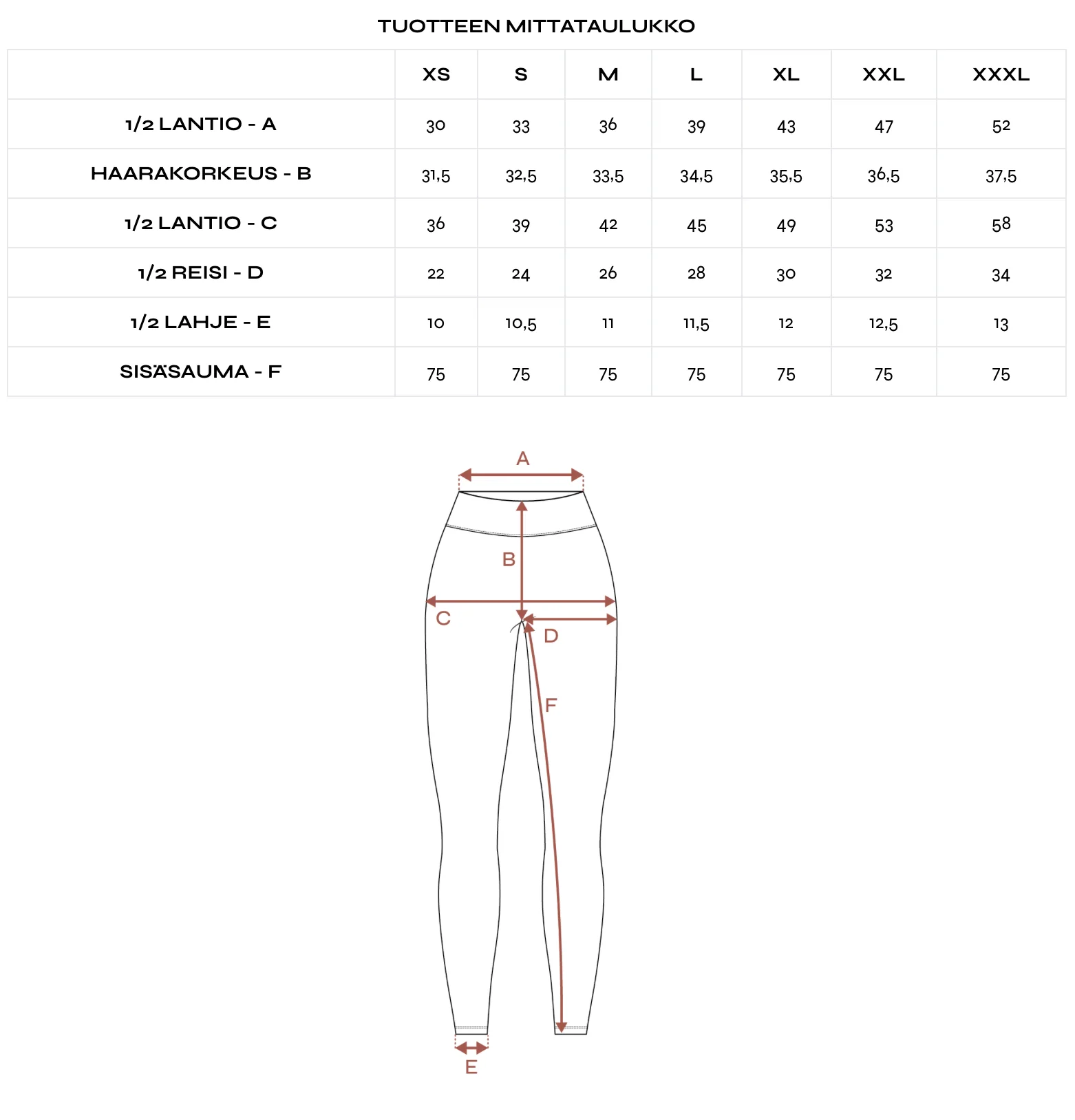 Leggingsit, Musta - Image 6