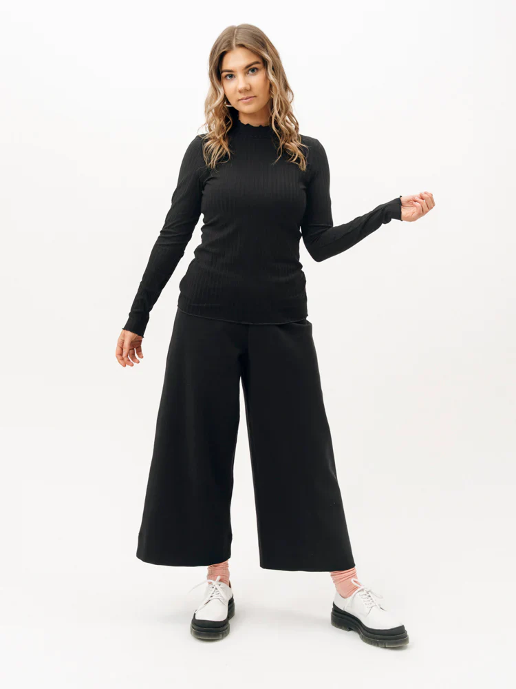 Ursula Shirt, Black Rib - Image 3