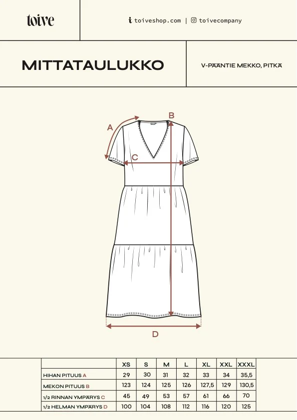 V-Pääntie Mekko Pitkä, Leopardi - Image 6