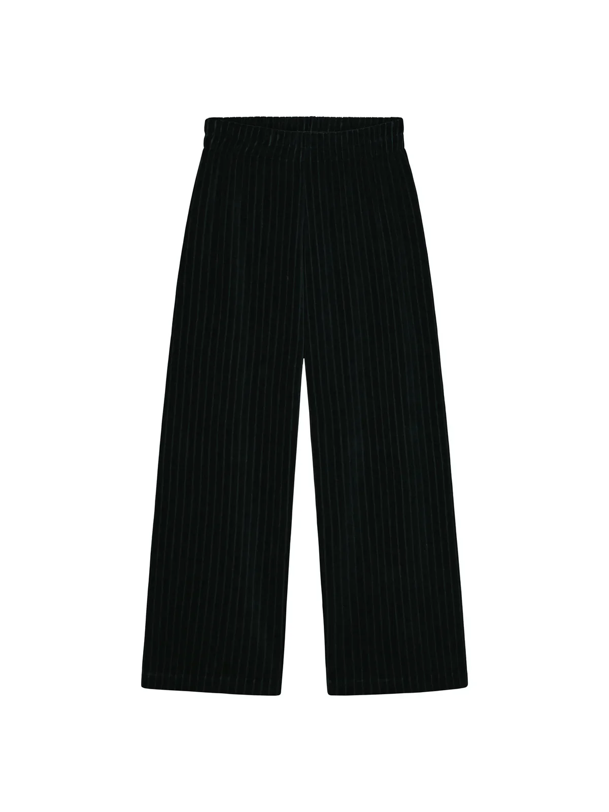 Velour Rib Pants, Black - Image 6