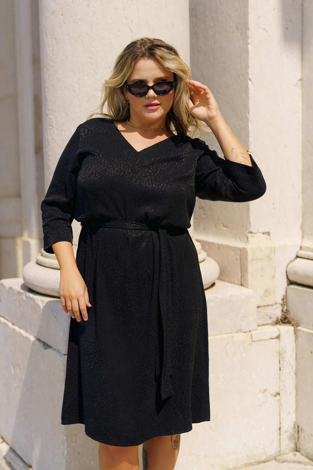 Vera Dress, Black Leo - Image 2