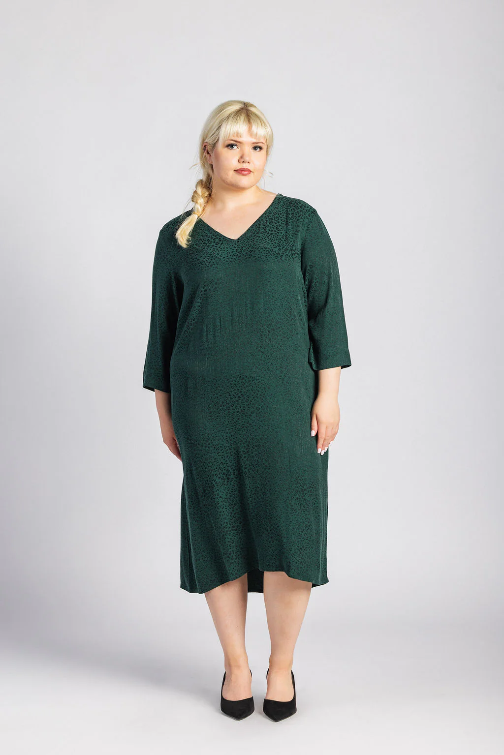 Vera Dress, Emerald - Image 2