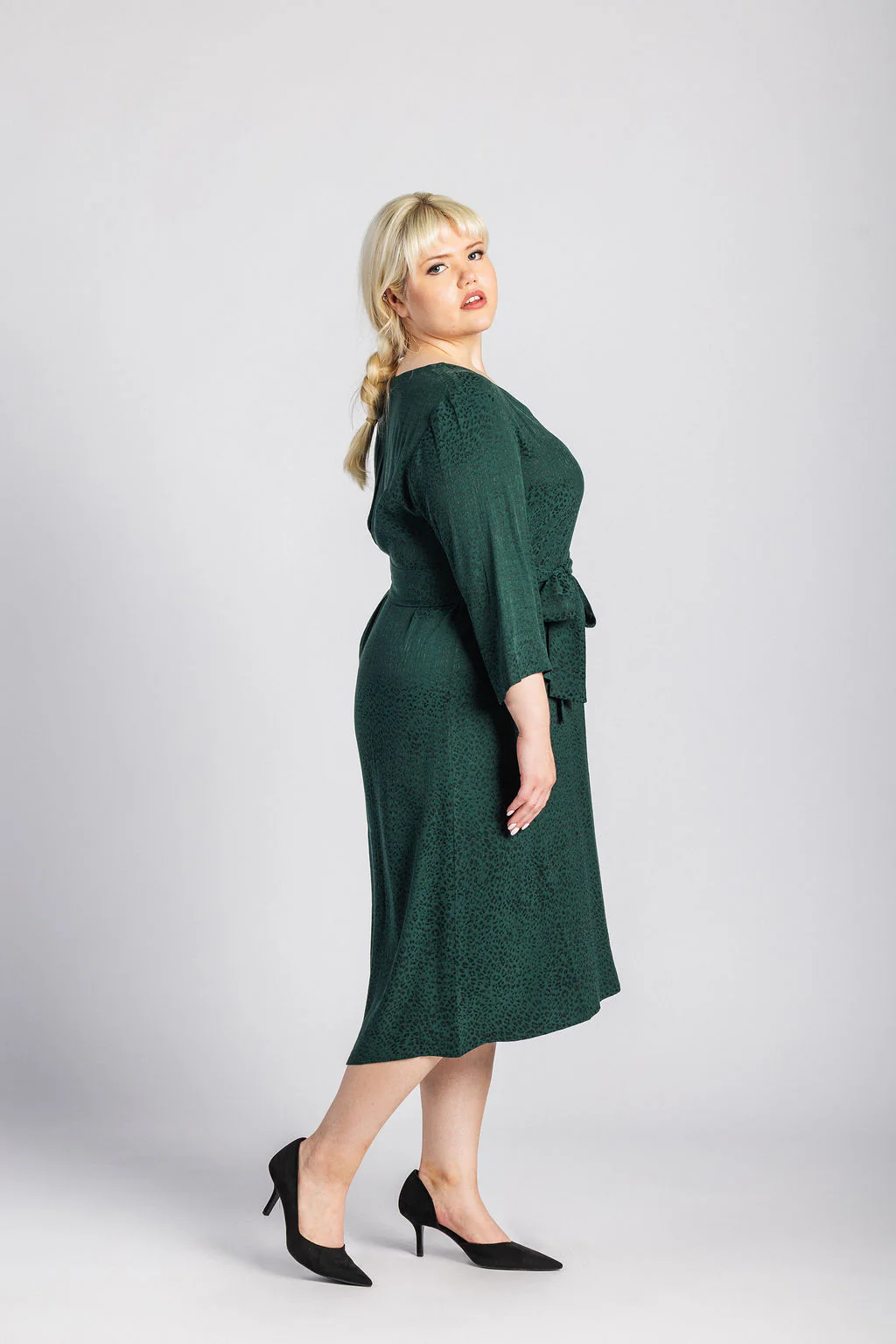 Vera Dress, Emerald - Image 3