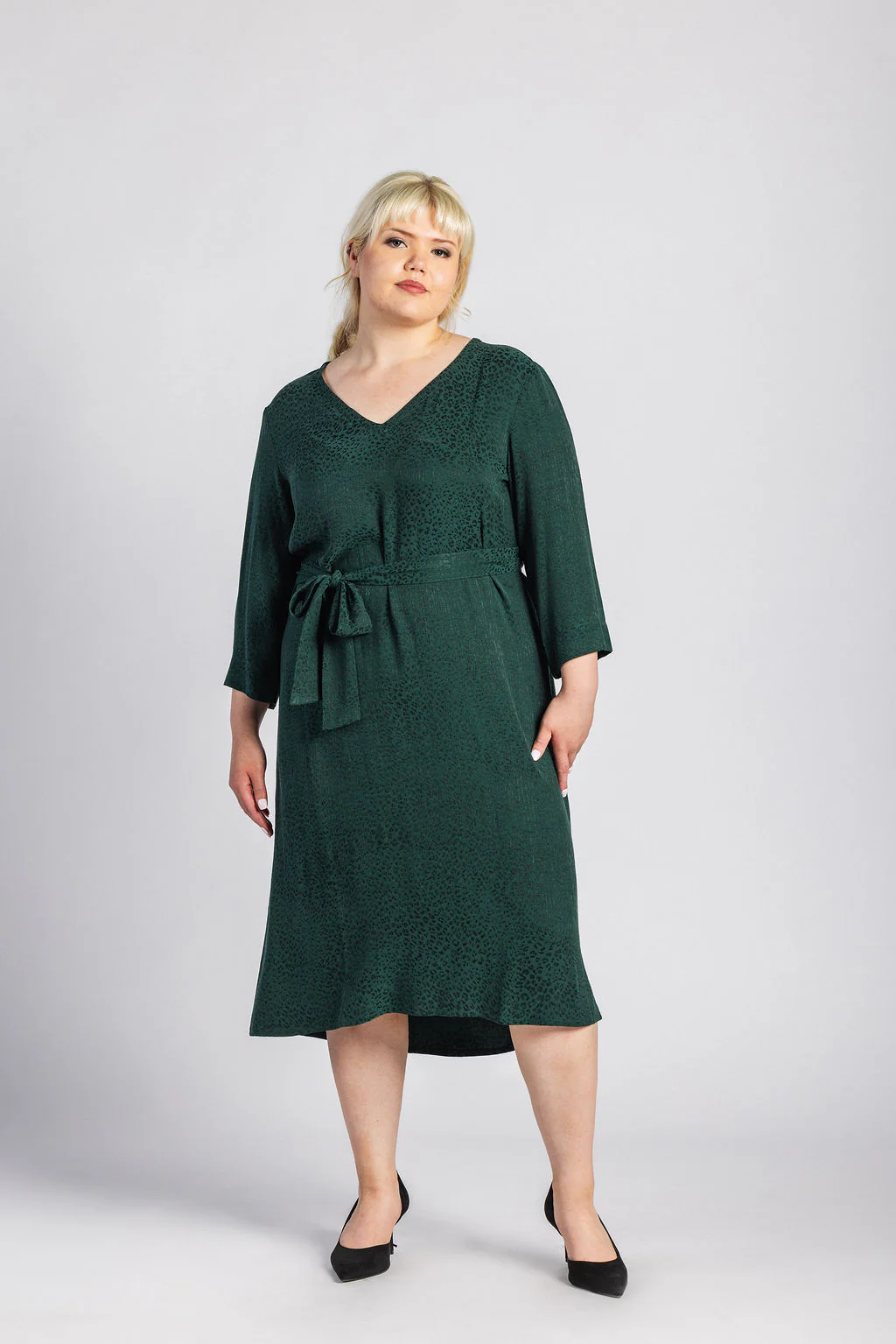 Vera Dress, Emerald - Image 4