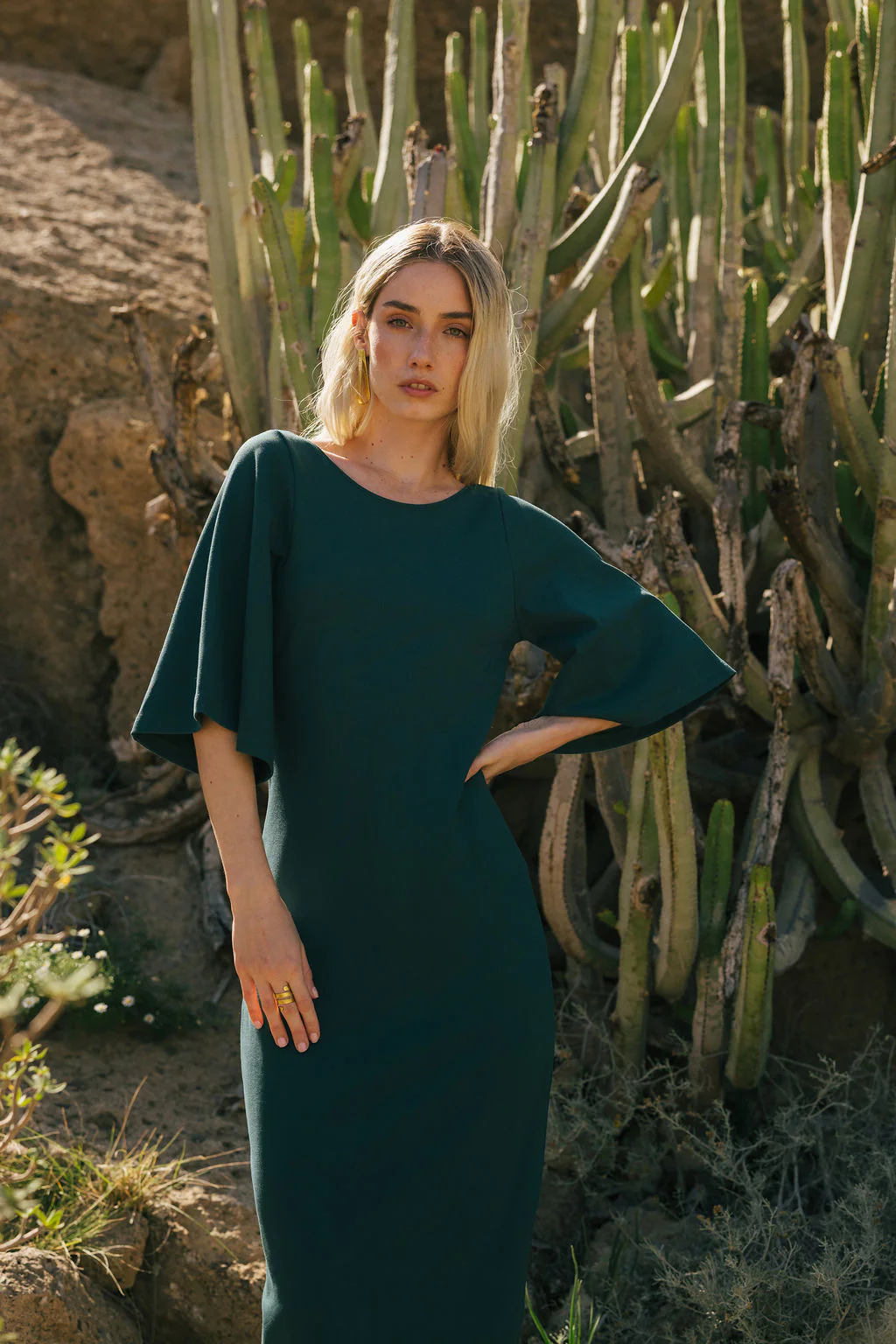 Vivienne Dress, Dark Green - Image 5