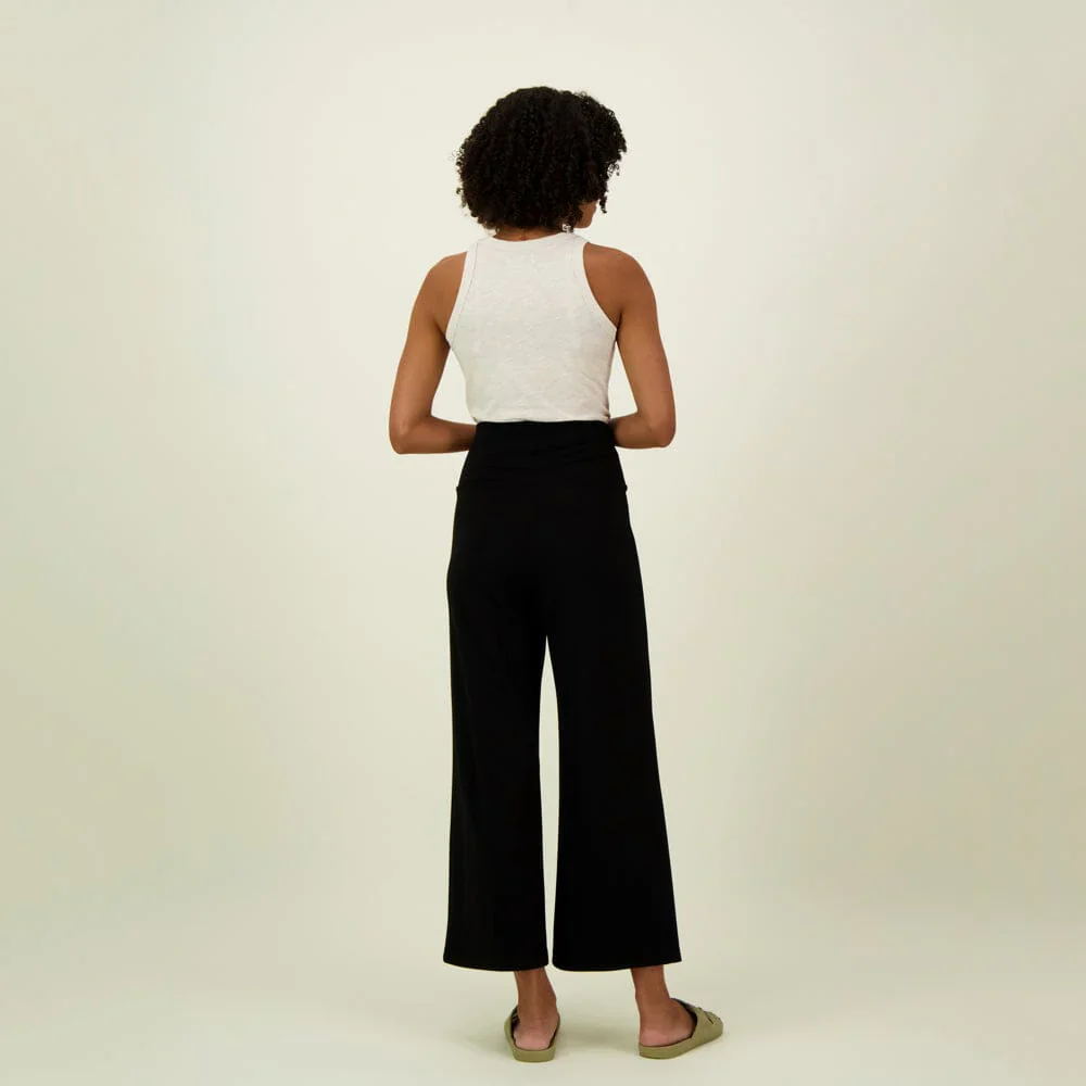 Wide Leg Culottes, Black - Image 2