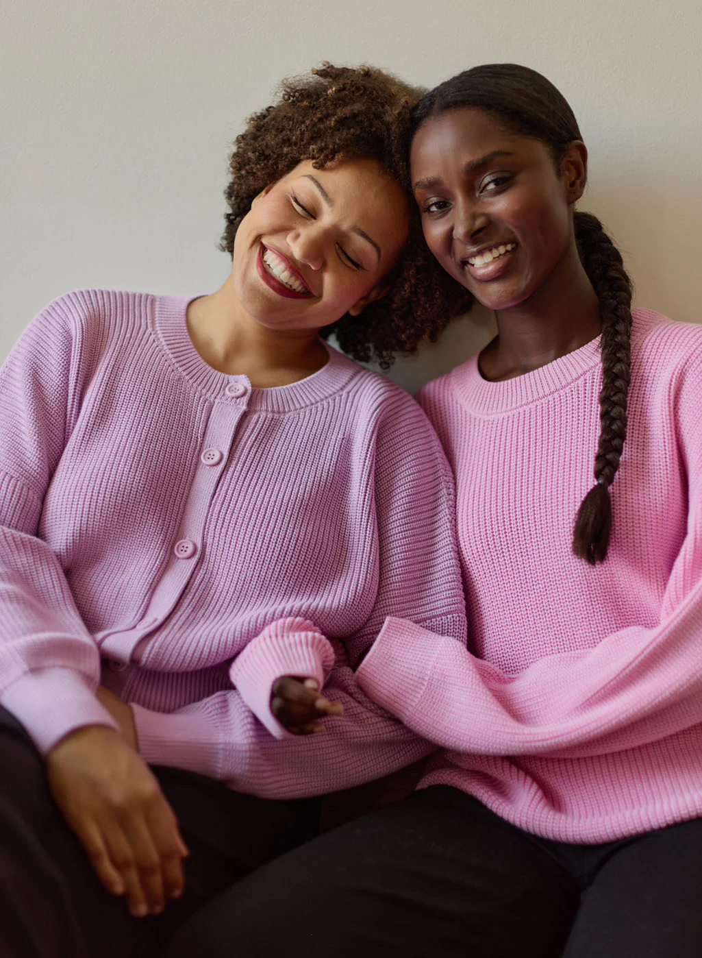 Womens Cotton Knit Jumper, Candy - Image 8