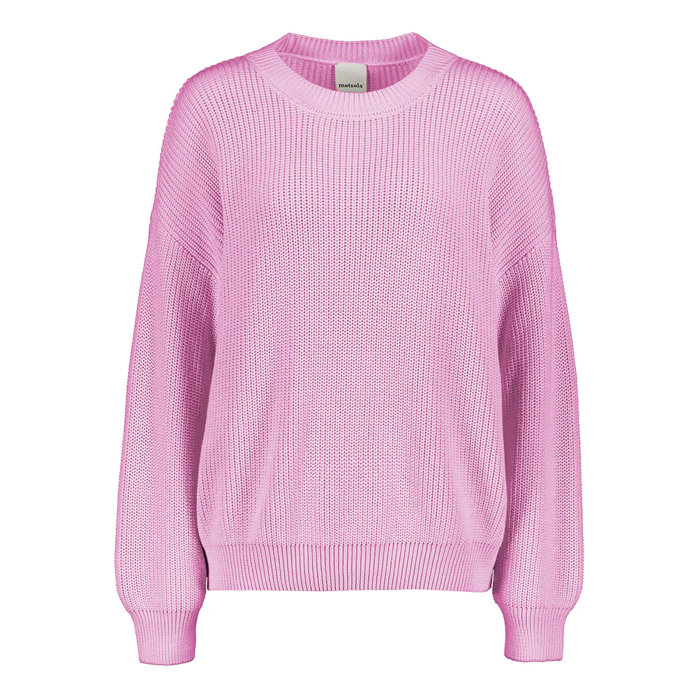 Womens Cotton Knit Jumper, Candy - Image 9