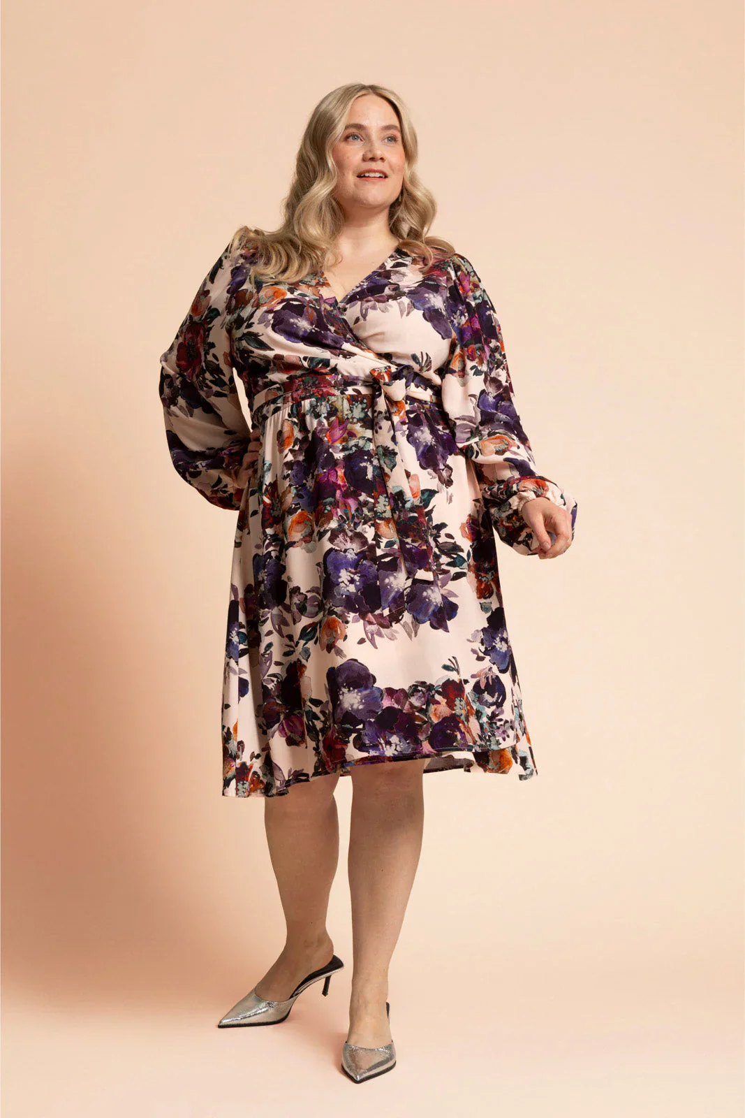 Wrap Dress, Roses