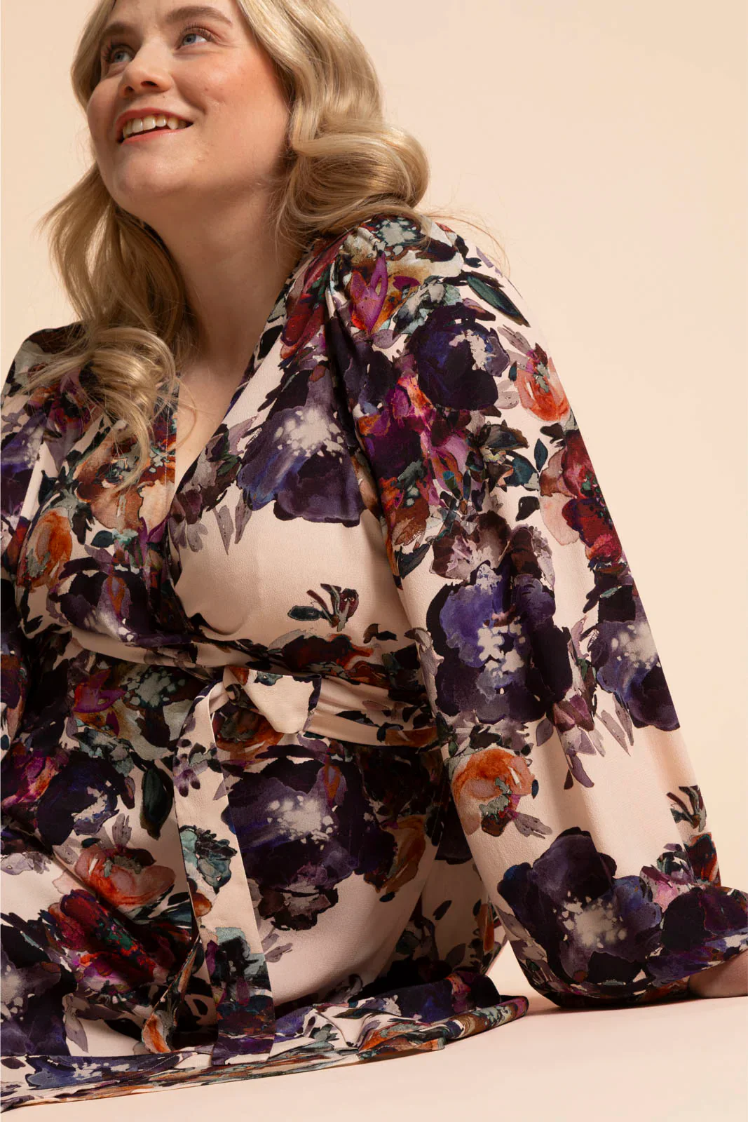Wrap Dress, Roses - Image 4