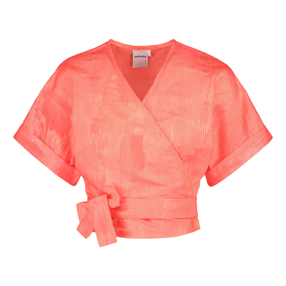 Wrap Top, Neon Pink - Image 6