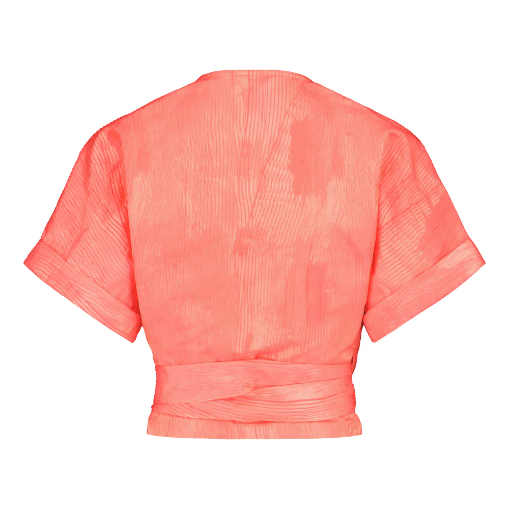 Wrap Top, Neon Pink - Image 7